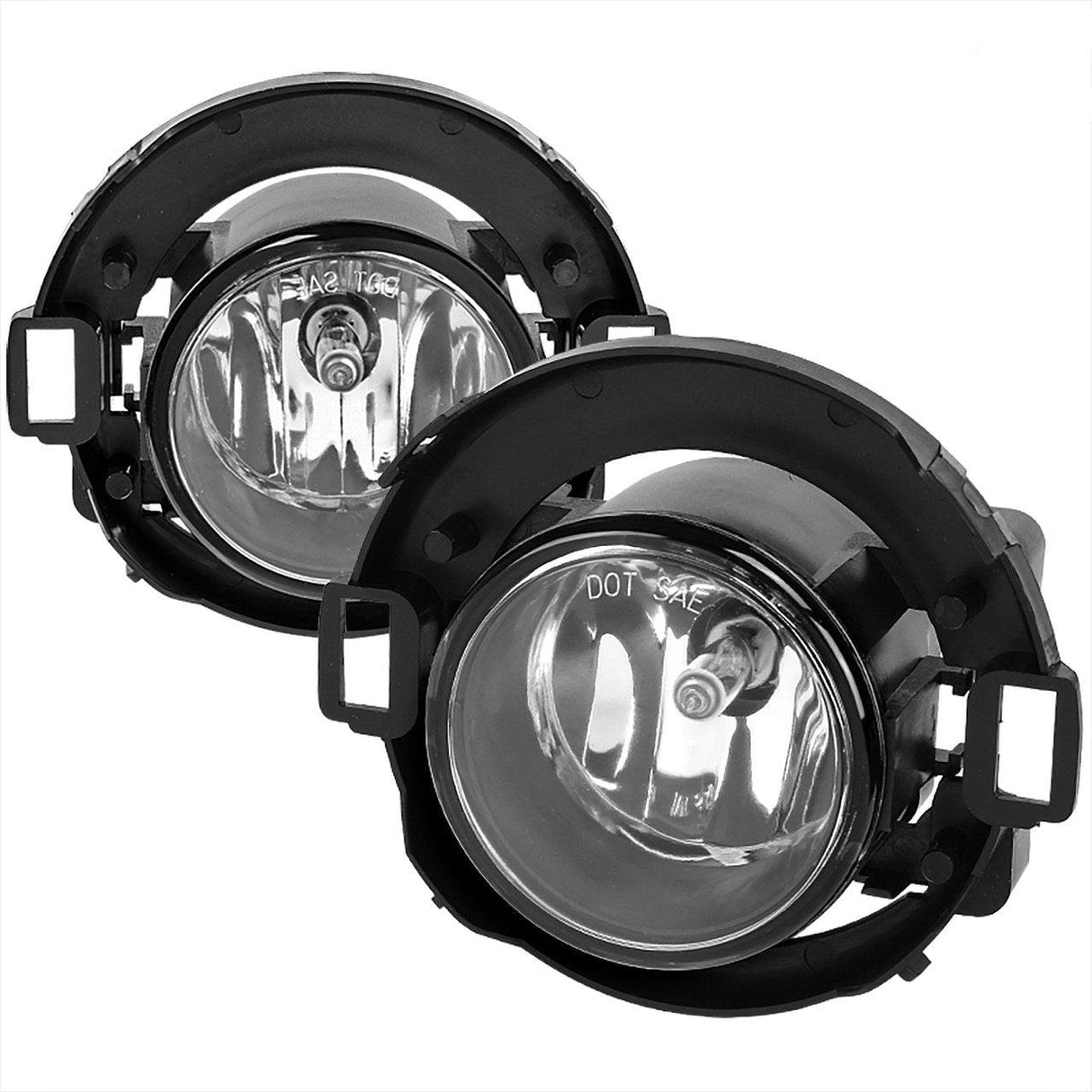 Spec-D OEM Fog Lights Nissan Xterra/Frontier w/ Factory Plastic Bumper (05-19) Chrome Housing - Clear Lens