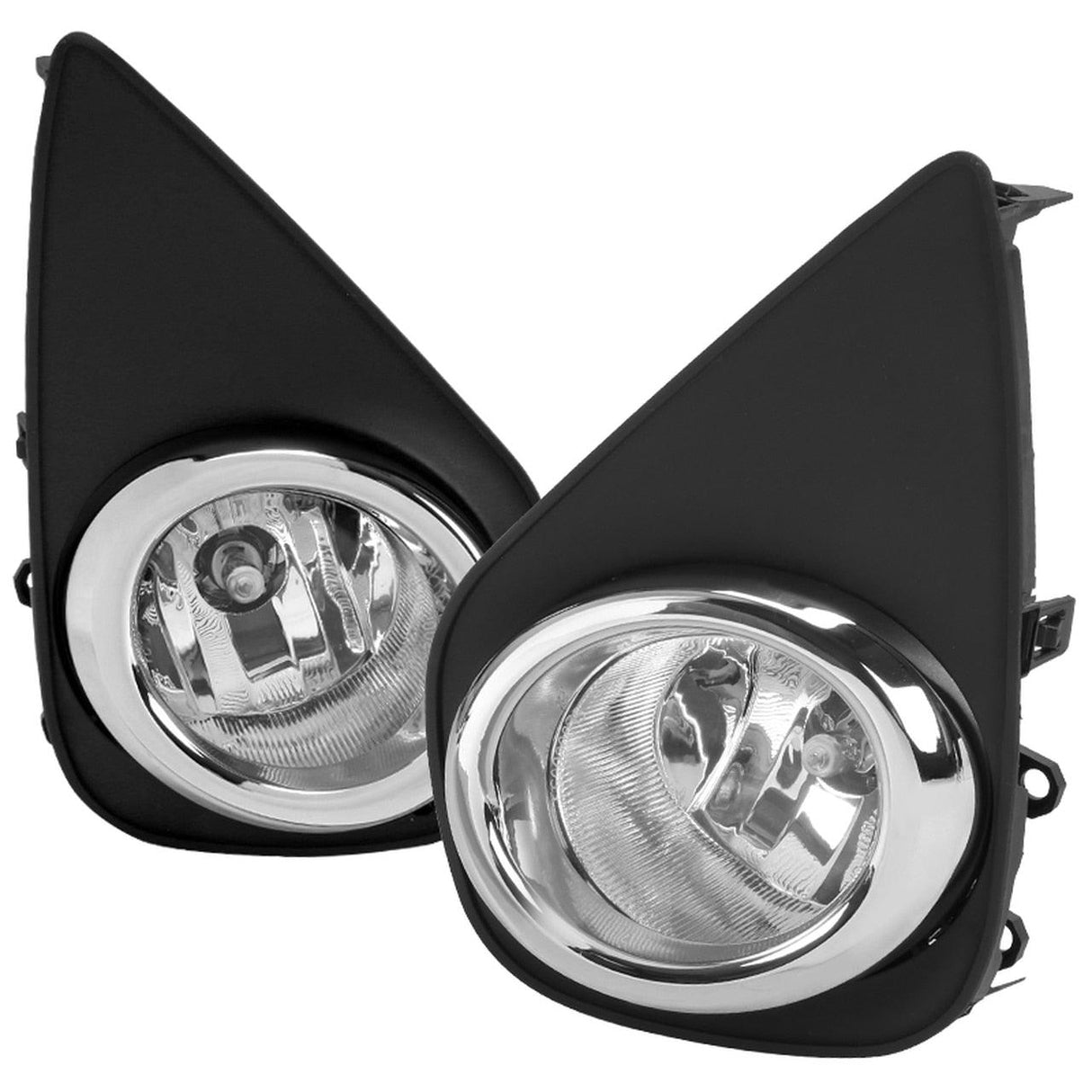 Spec-D OEM Fog Lights Toyota Yaris 2/4 Door Hatchback (15-17) Chrome Housing - Clear