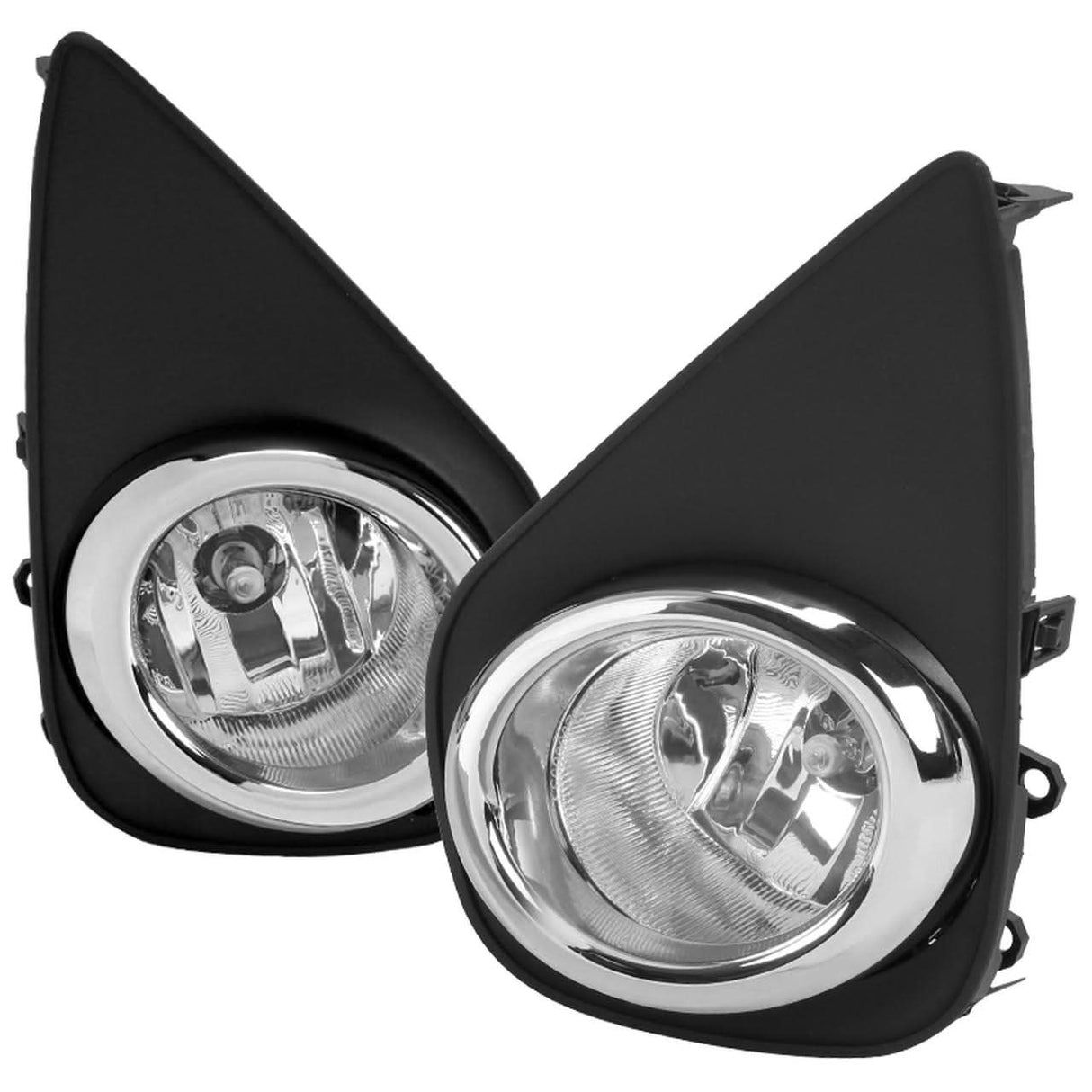 Spec-D OEM Fog Lights Toyota Yaris 2/4 Door Hatchback (15-17) Chrome Housing - Clear
