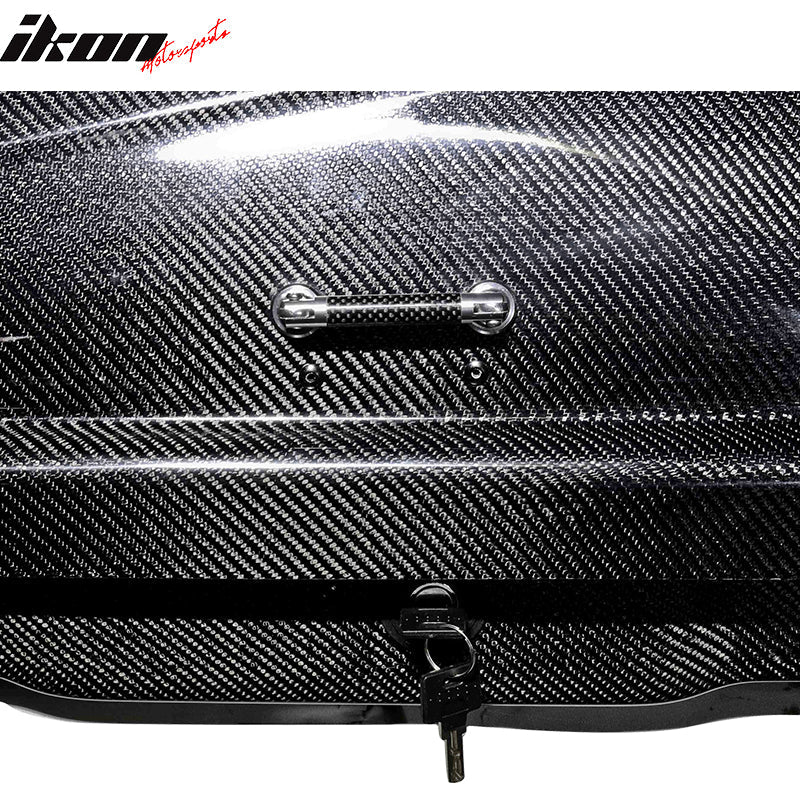 Key Lock Car Cargo Roof Box Luggage Roof Carrier 57*29*16 Carbon Fiber