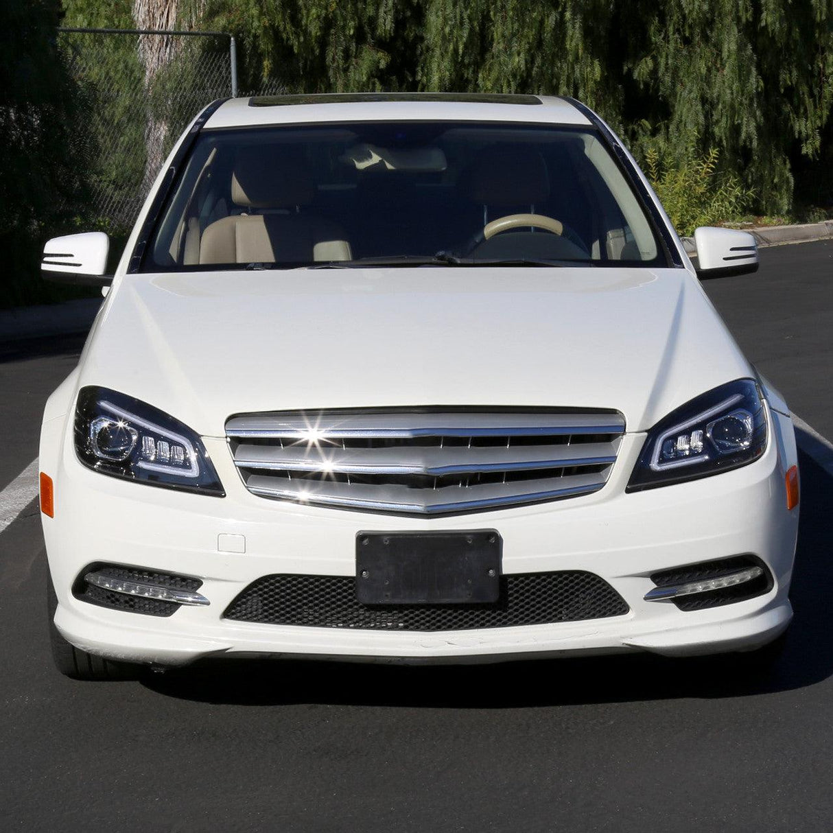 Mercedes C250 C300 C350 W204 Switchback Sequential Full LED Projector Headlights (2008-2014) - K2 Industries