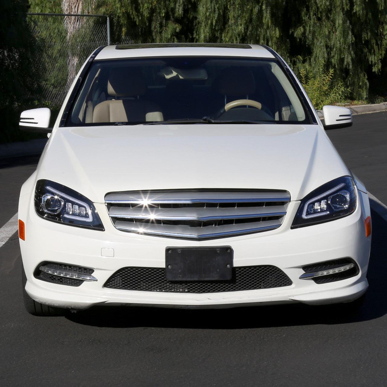 Mercedes C250 C300 C350 W204 Switchback Sequential Full LED Projector Headlights (2008-2014) - K2 Industries