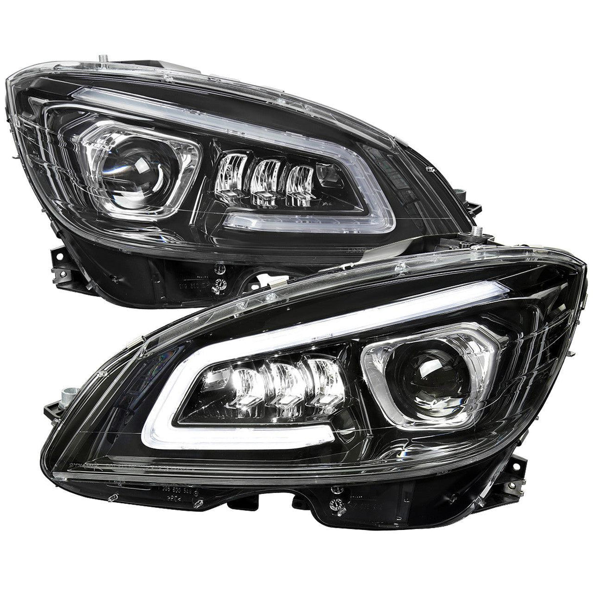 Mercedes C250 C300 C350 W204 Switchback Sequential Full LED Projector Headlights (2008-2014) - K2 Industries