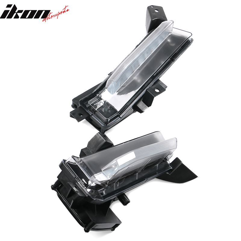 2016-2018 Chevy Camaro SS Black Housing Clear Lens Fog Lights Lamp ABS