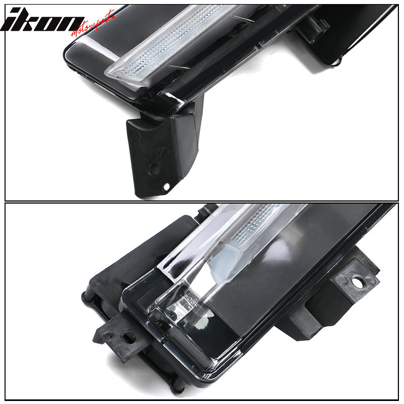 2016-2018 Chevy Camaro SS Black Housing Clear Lens Fog Lights Lamp ABS