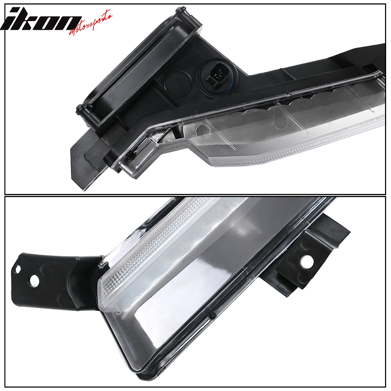 2016-2018 Chevy Camaro SS Black Housing Clear Lens Fog Lights Lamp ABS