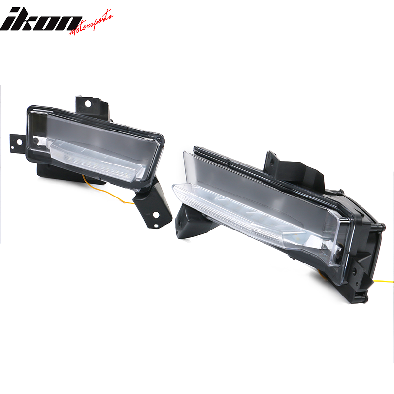 2016-2018 Chevy Camaro SS Fog Lights w/ Amber Truning Signal ABS PC