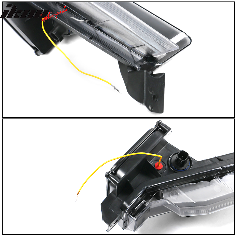 2016-2018 Chevy Camaro SS Fog Lights w/ Amber Truning Signal ABS PC