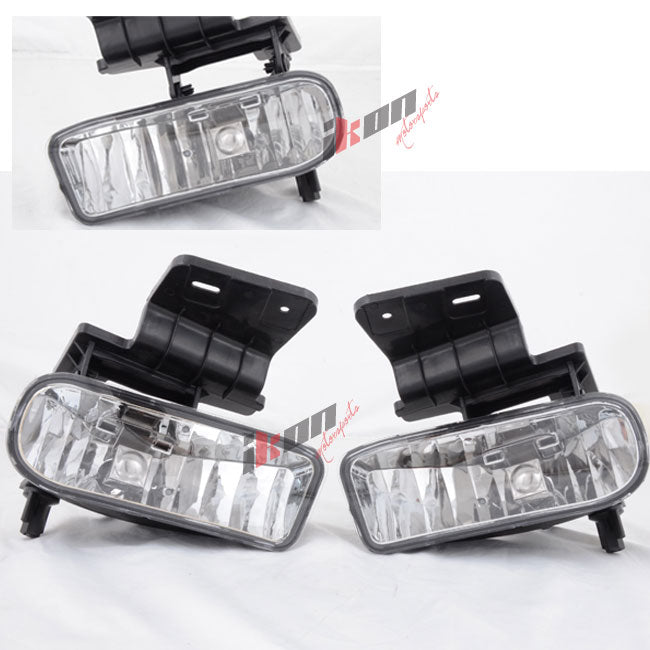 Fits 99-02 Chevyado Clear Lens Fog Light 00-06 Suburban Tahoe+Hid6000K