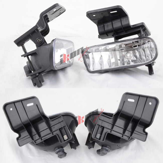 Fits 99-02 Chevyado Clear Lens Fog Light 00-06 Suburban Tahoe+Hid6000K