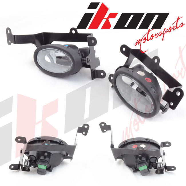 Fits 06-08 Honda Civic 2Dr Coupe Clear Lens Fog Lights w/Switch Pair