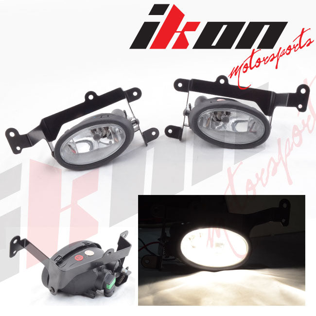 6000K Hid Fits Honda Civic 06-08 Coupe Clear Lens Fog Lights Kit RH LH