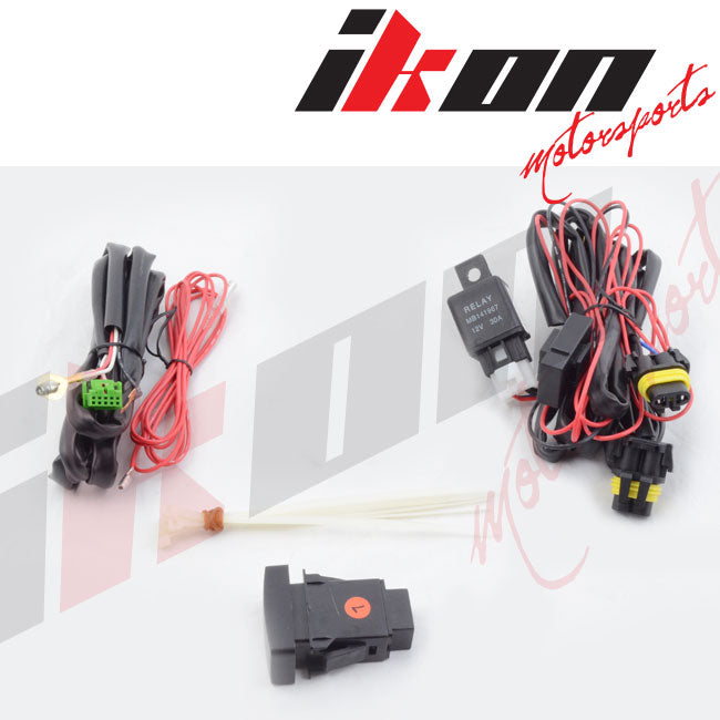 6000K Hid Fits Honda Civic 06-08 Coupe Clear Lens Fog Lights Kit RH LH