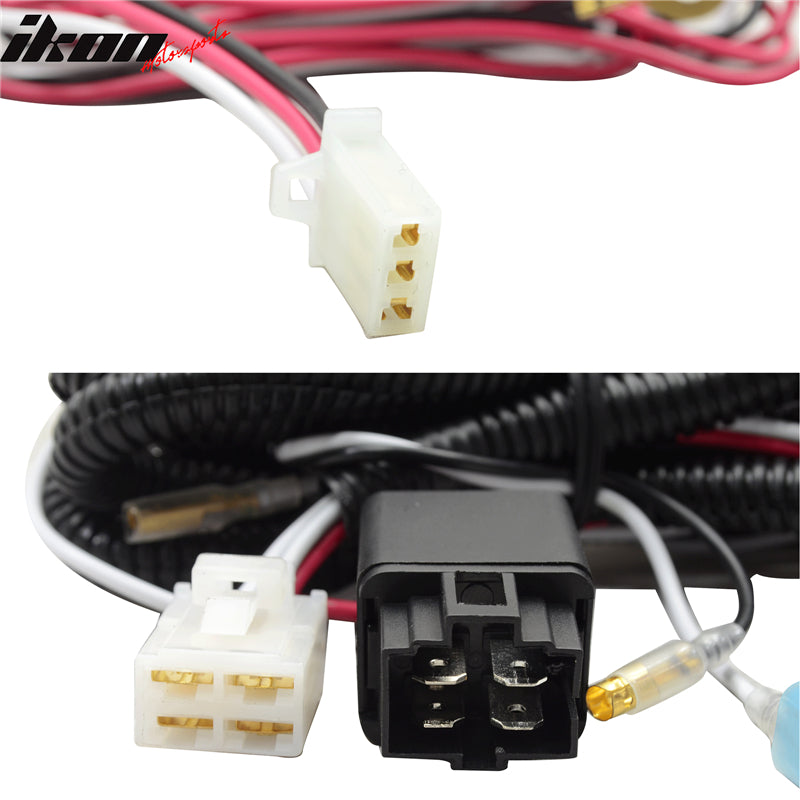 Fits Yukon Xl Sierra Clear Fog Lights+Bulbs+Wiring Kit Switch Harness