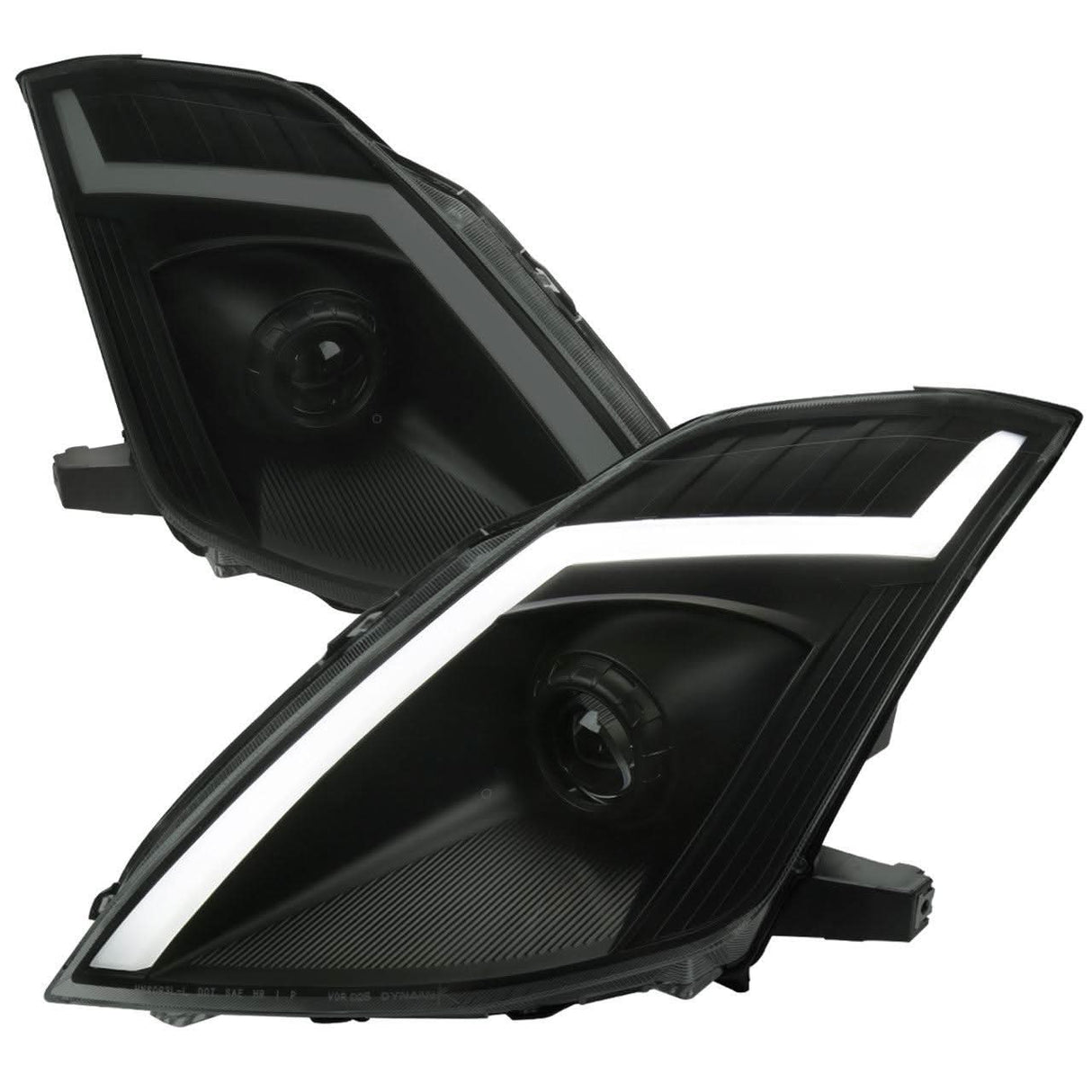 Nissan 350Z Switchback Sequential Animated LED Bar HID Projector Headlights (2003-2009) - K2 Industries