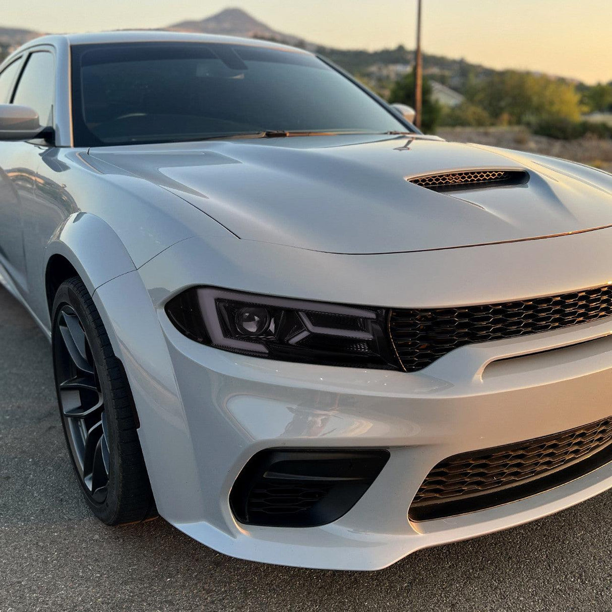 Spec-D Projector Headlights Dodge Charger (2015-2023) Sequential LED Turn Signal - Black or Chrome