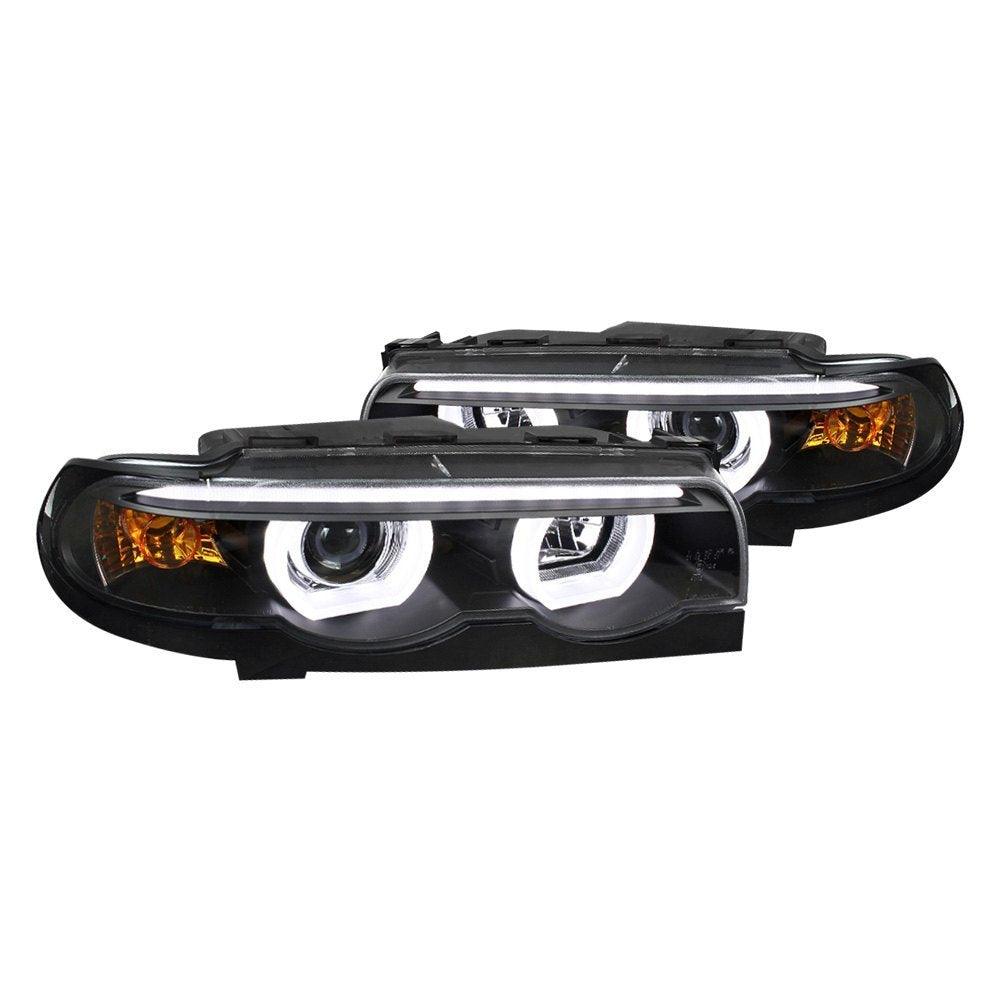 Spec-D Projector Headlights BMW 735i 740i 750i E38 (95-01) Dual Halo LED - Black or Chrome