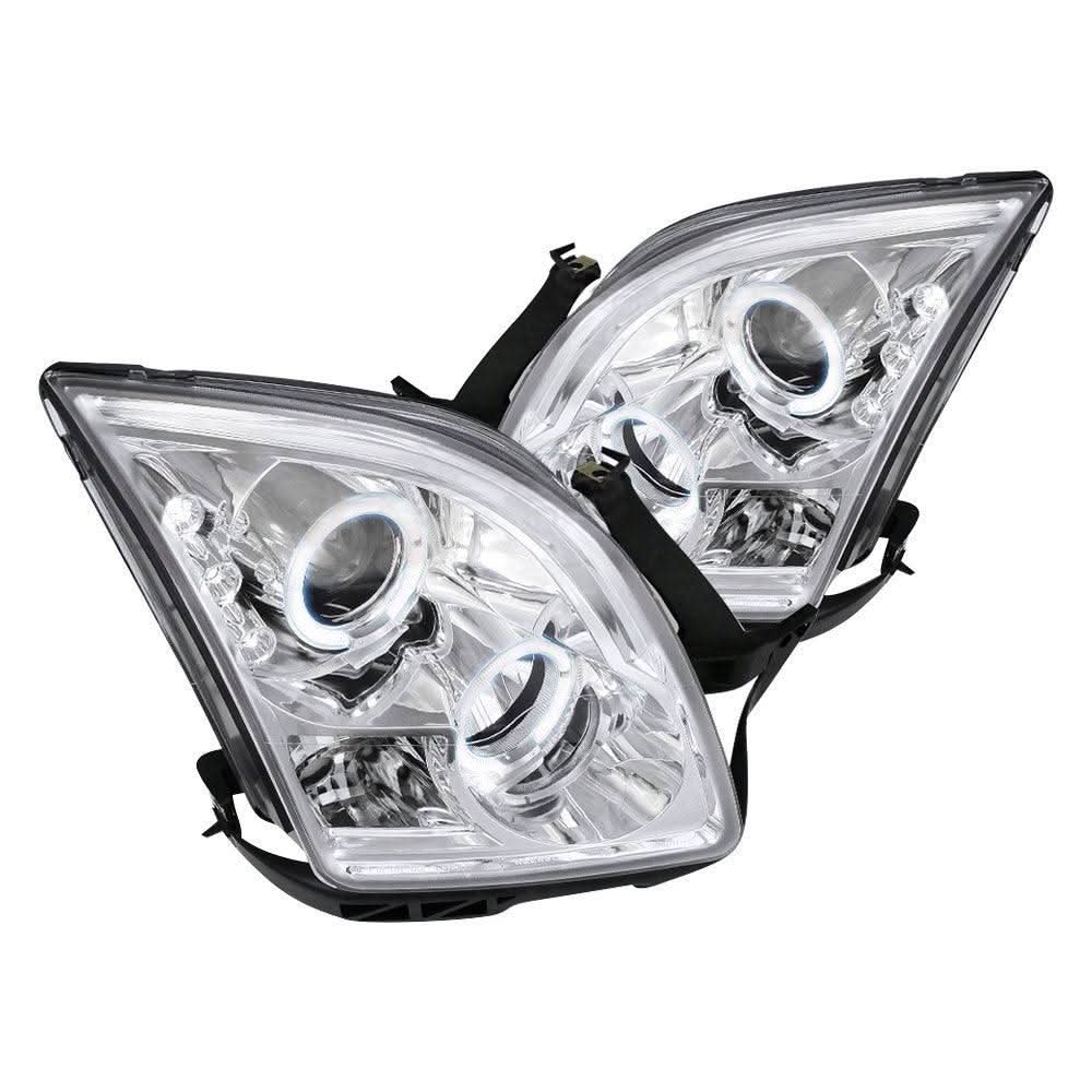 Spec-D Projector Headlights Ford Fusion (06-09) LED Halo - Black or Chrome
