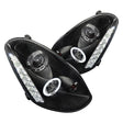 Projector Headlights Infiniti G35 Sedan (2005-2006) Halo w/ LED Strip - Black or Chrome - K2 Industries
