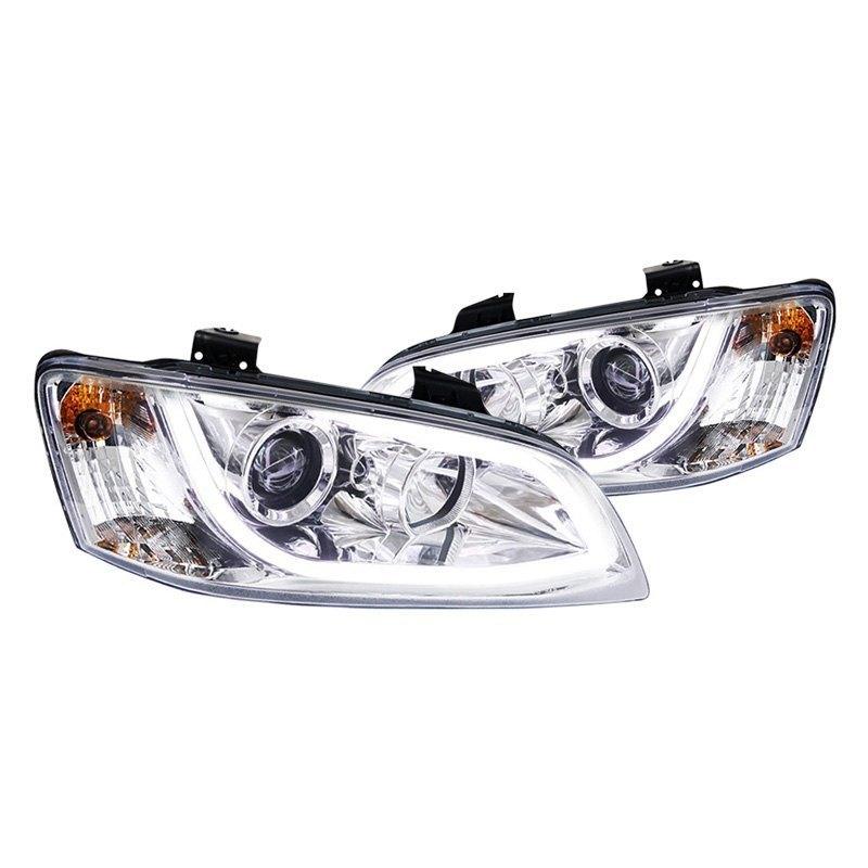 Spec-D Projector Headlights Pontiac G8 (08-09) LED DRL Strip - Black or Chrome