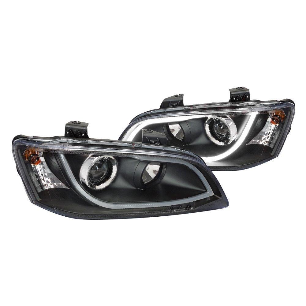 Spec-D Projector Headlights Pontiac G8 (08-09) LED DRL Strip - Black or Chrome