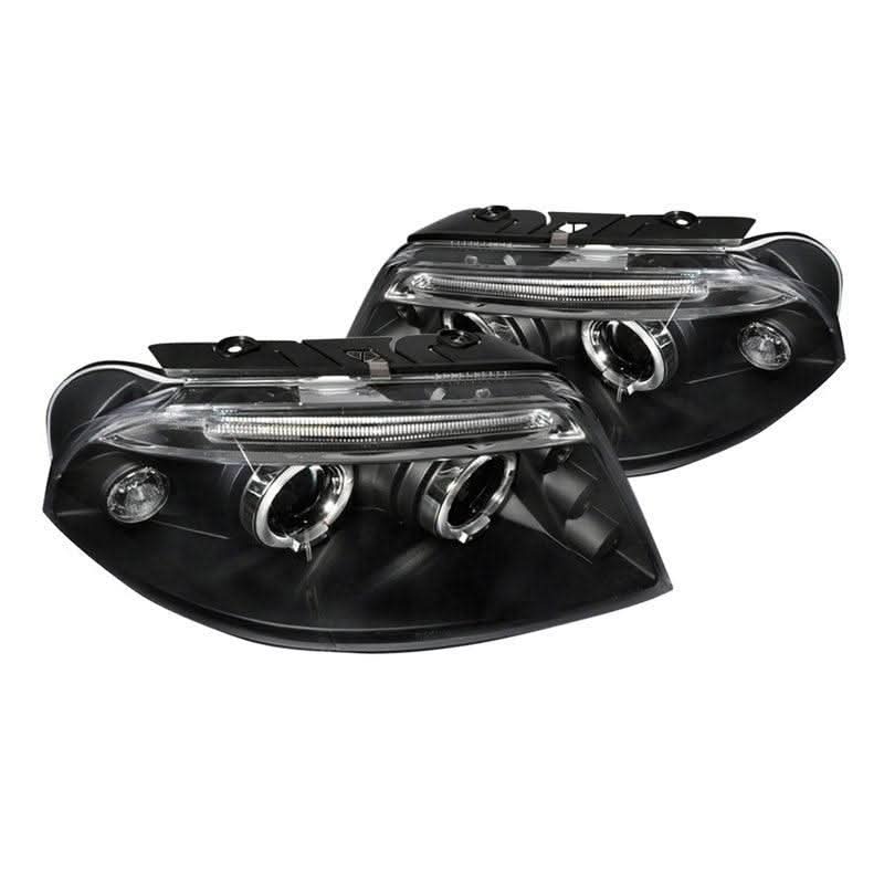 Spec-D Projector Headlights VW Passat (01-05) Dual LED Halo - Black or Chrome