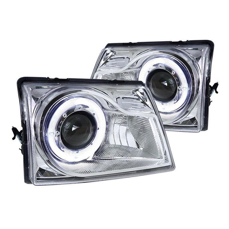 Spec-D Projector Headlights Ford Ranger (1998-1999-2000) Halo Black or Chrome