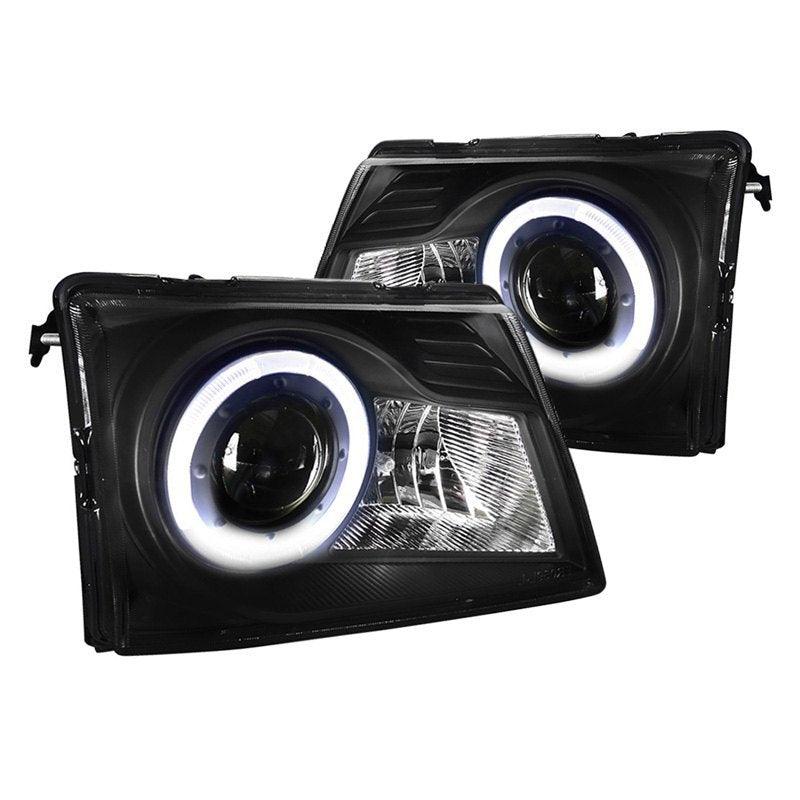 Spec-D Projector Headlights Ford Ranger (1998-1999-2000) Halo Black or Chrome