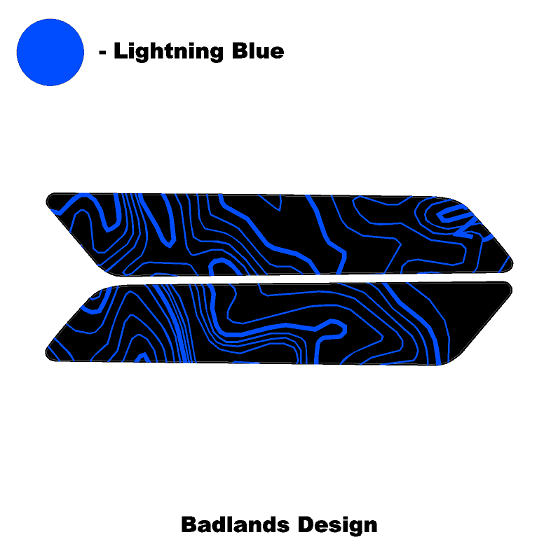 Topo Interior Front Door Grab Handle Overlay Kit (Printed + Laser Series) - 2021+ Bronco