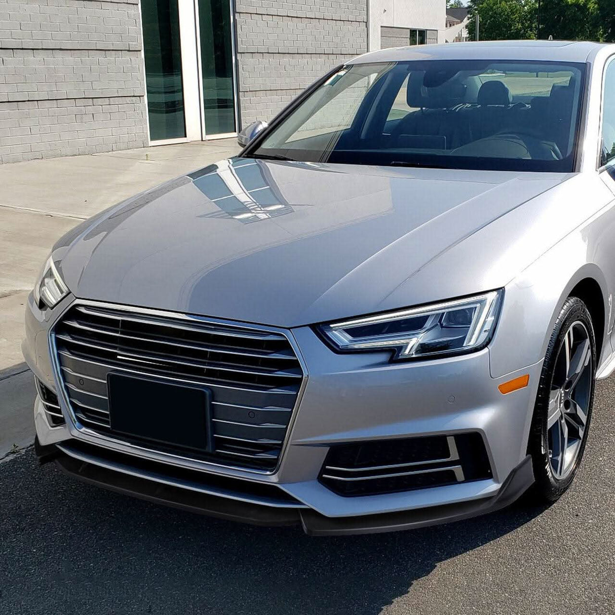 Spec-D Front Bumper Lip Audi A4 (2017-2018) S4 (2018) Matte or Gloss Black