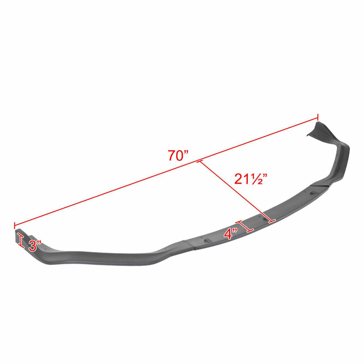 Spec-D Front Bumper Lip Lexus IS200t IS250 IS350 (14-16) Black or Black w/ Red Trim