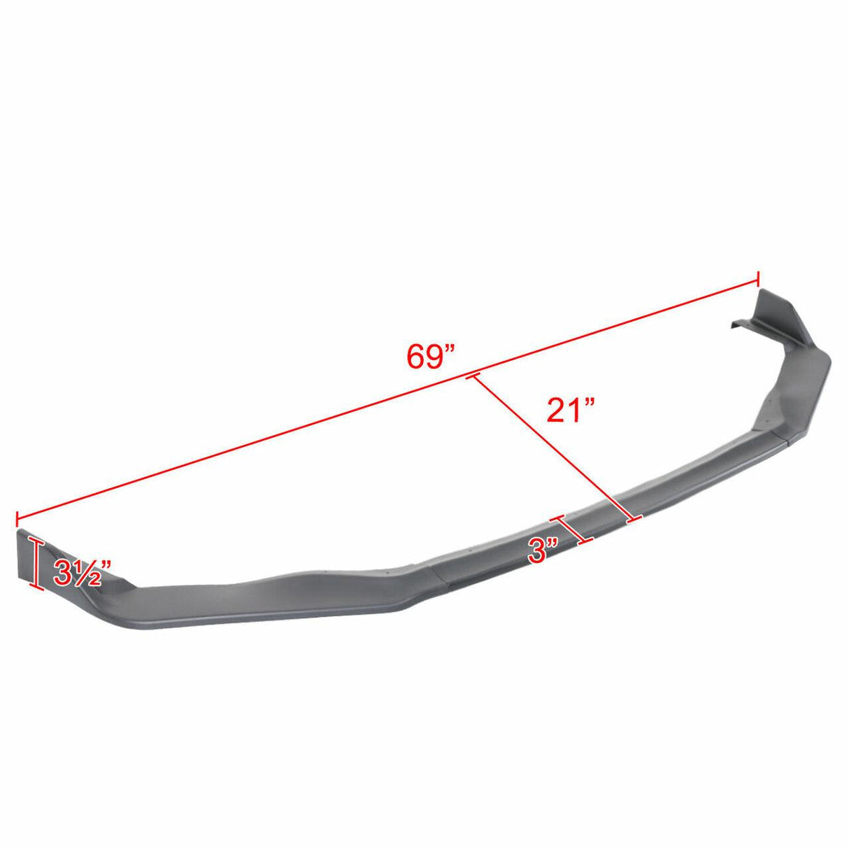 Spec-D Front Bumper Lip Lexus IS200t IS300 IS350 (17-20) Black or Black w/ Red Trim