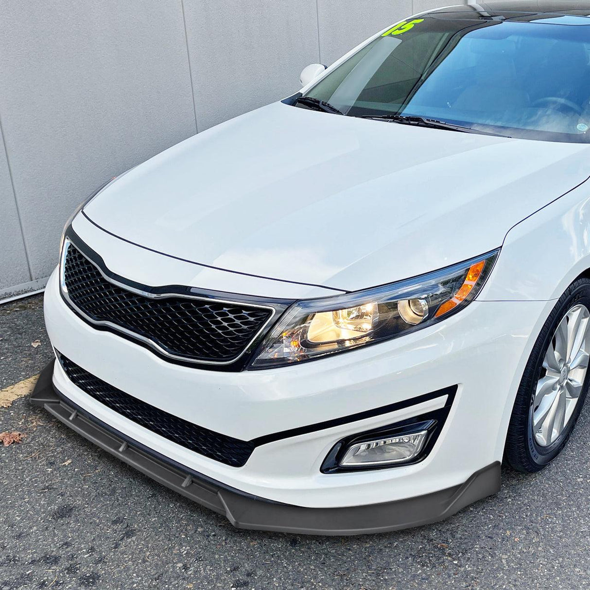 Spec-D Front Bumper Lip Kia Optima (2014-2015) Non Hybrid - Black