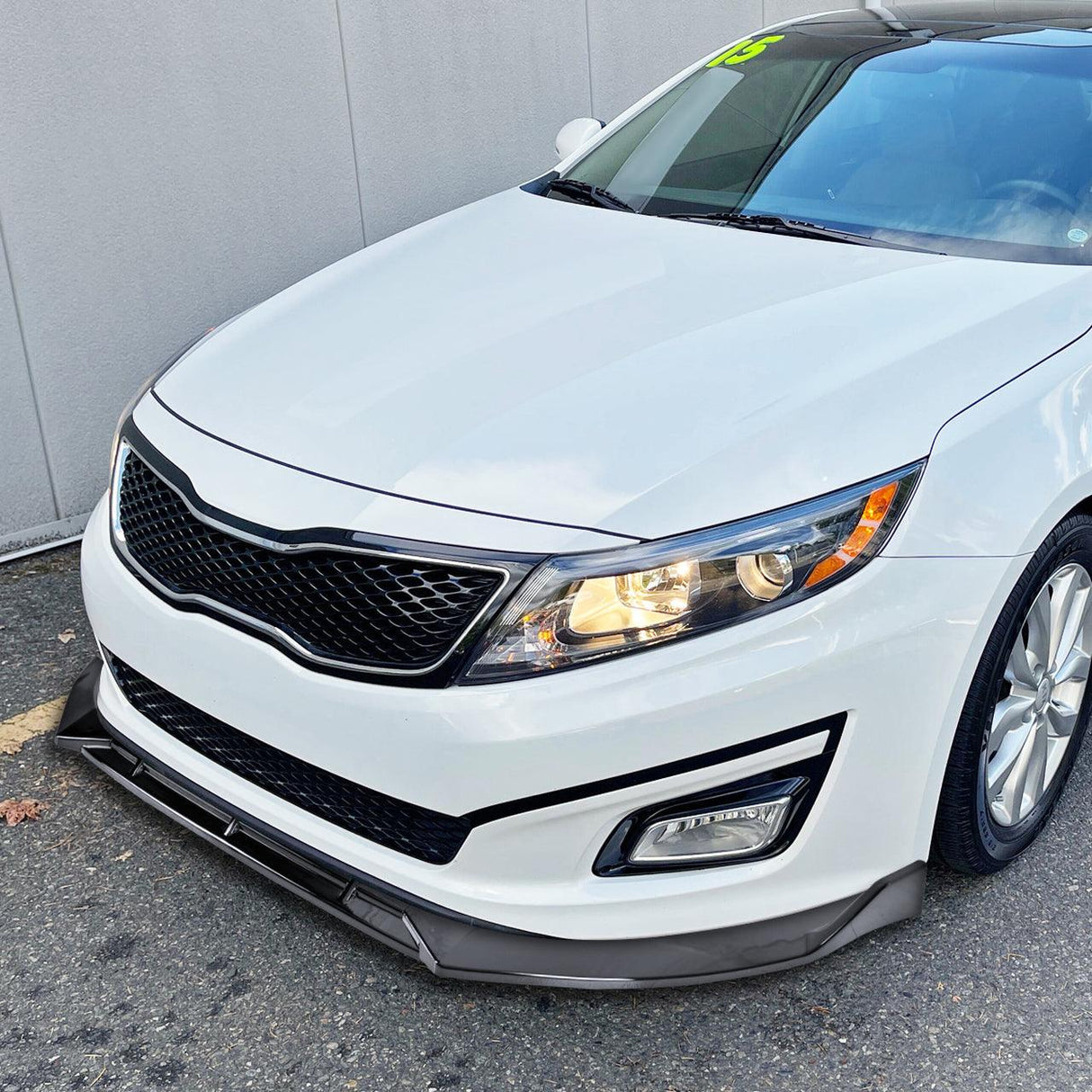 Spec-D Front Bumper Lip Kia Optima (2014-2015) Non Hybrid - Black