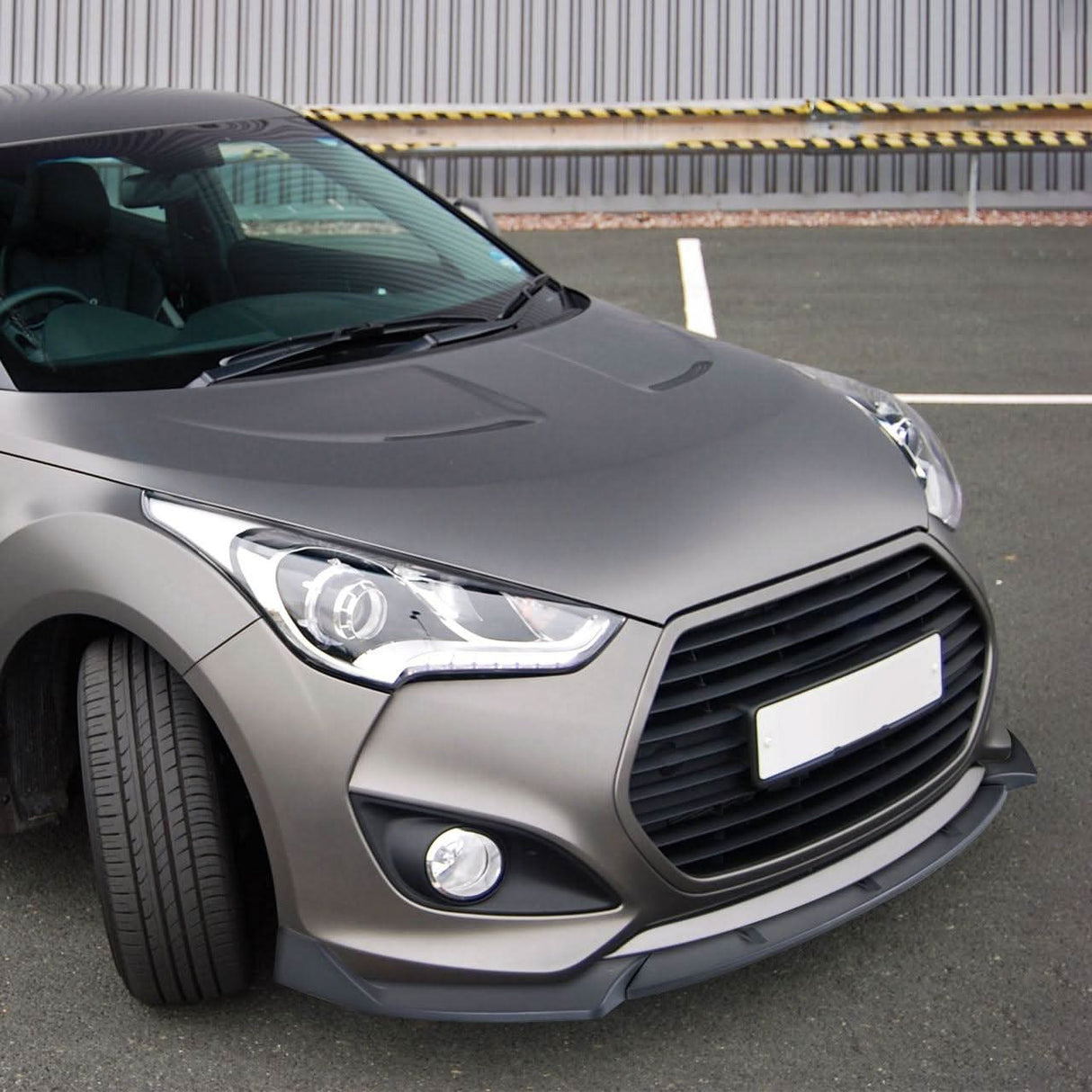 Spec-D Front Bumper Lip Hyundai Veloster Non Turbo (12-17) Turbo (13-17) Black