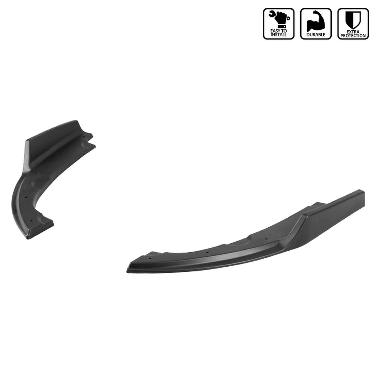 Spec-D Rear Diffuser Honda Civic Sedan (2016-2020) Bumper Lip Fins