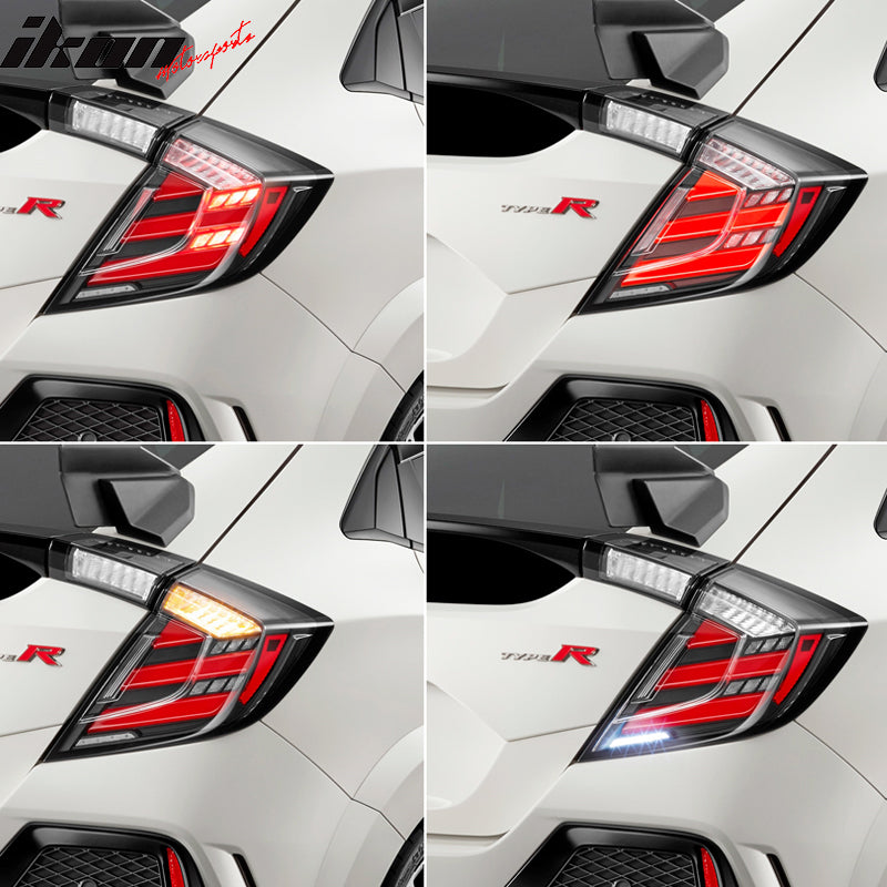 2017-2020 Honda Civic FK8 10th Gen Hatchback Type R Mugen Tail Lights