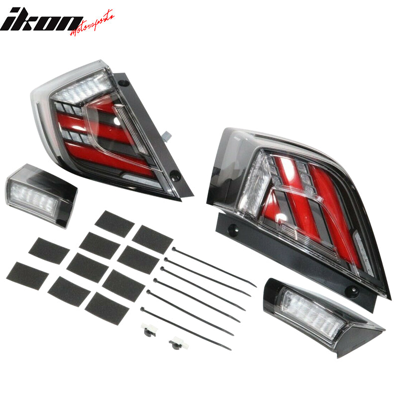 2017-2020 Honda Civic FK8 10th Gen Hatchback Type R Mugen Tail Lights