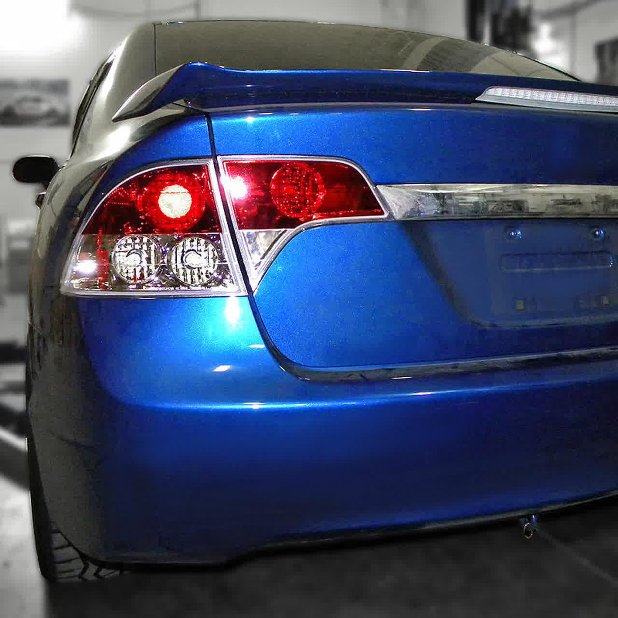 Tail Lights Honda Civic Sedan (2006-2011) Black or Chrome Housing - K2 Industries