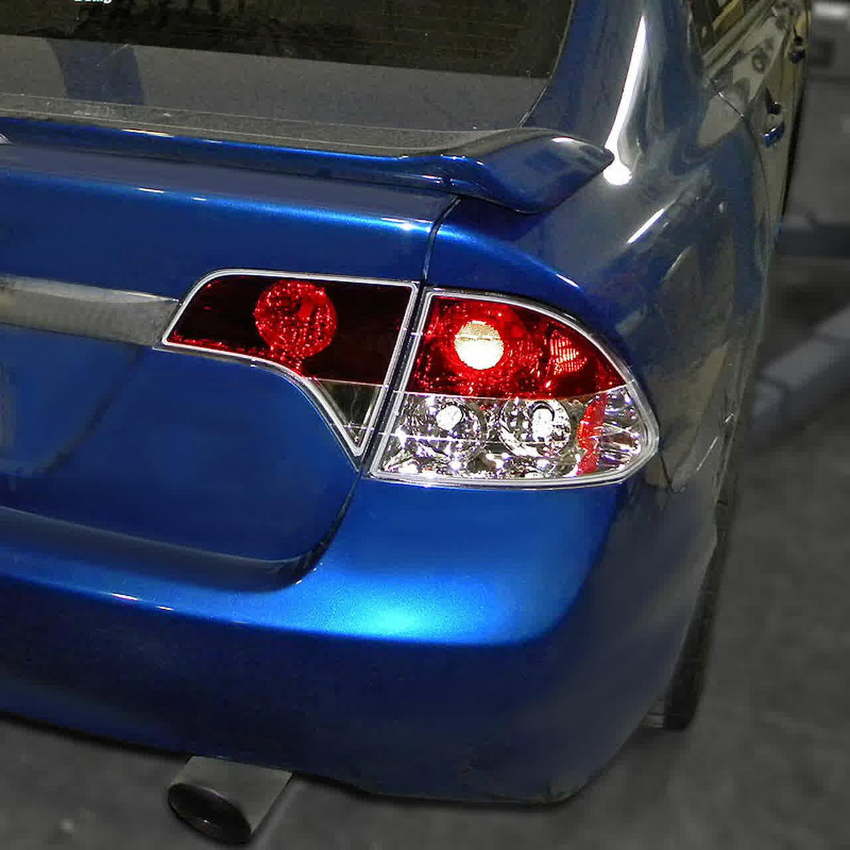 Tail Lights Honda Civic Sedan (2006-2011) Black or Chrome Housing - K2 Industries