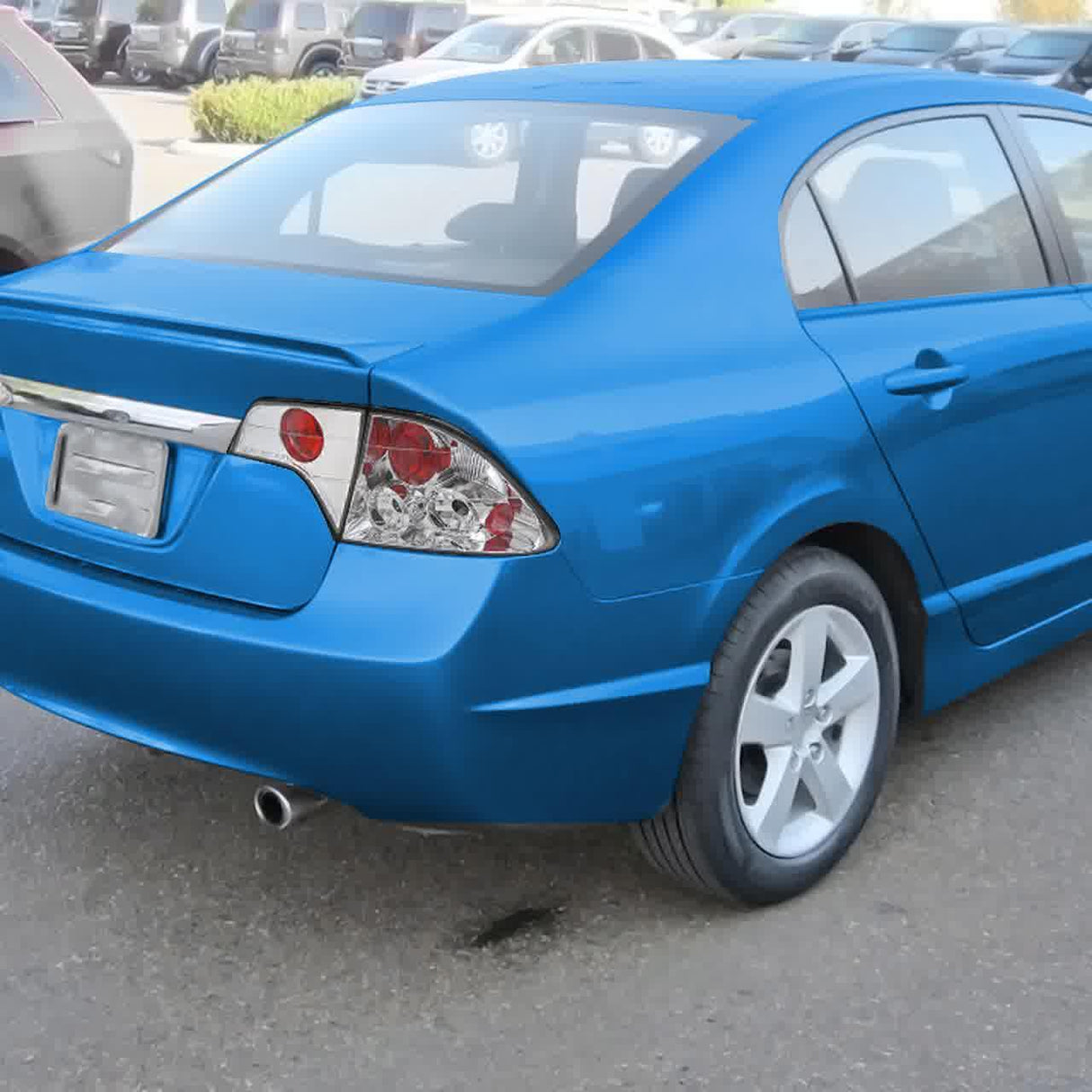 Tail Lights Honda Civic Sedan (2006-2011) Black or Chrome Housing - K2 Industries