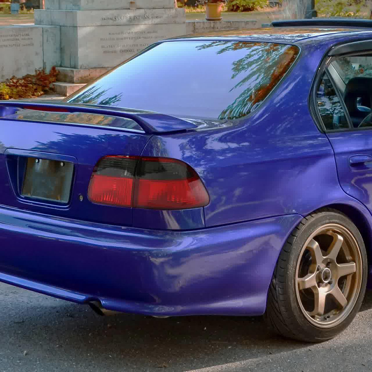 Spec-D Tail Lights Honda Civic Sedan EK (1999-2000) Smoked/Tinted or Clear Lens