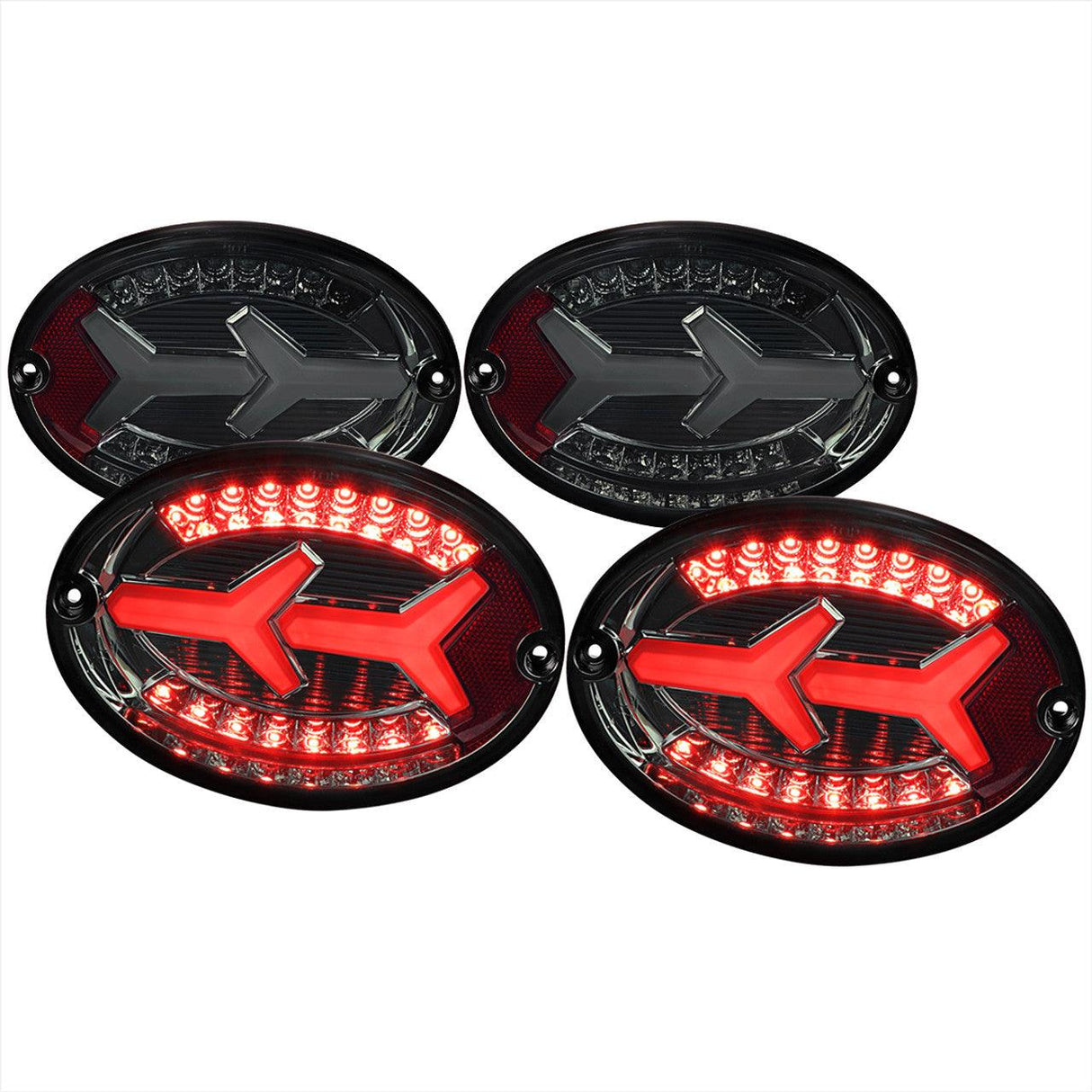Spec-D Tail Lights Corvette C5 (97-04) Lambo Aventador Style LED