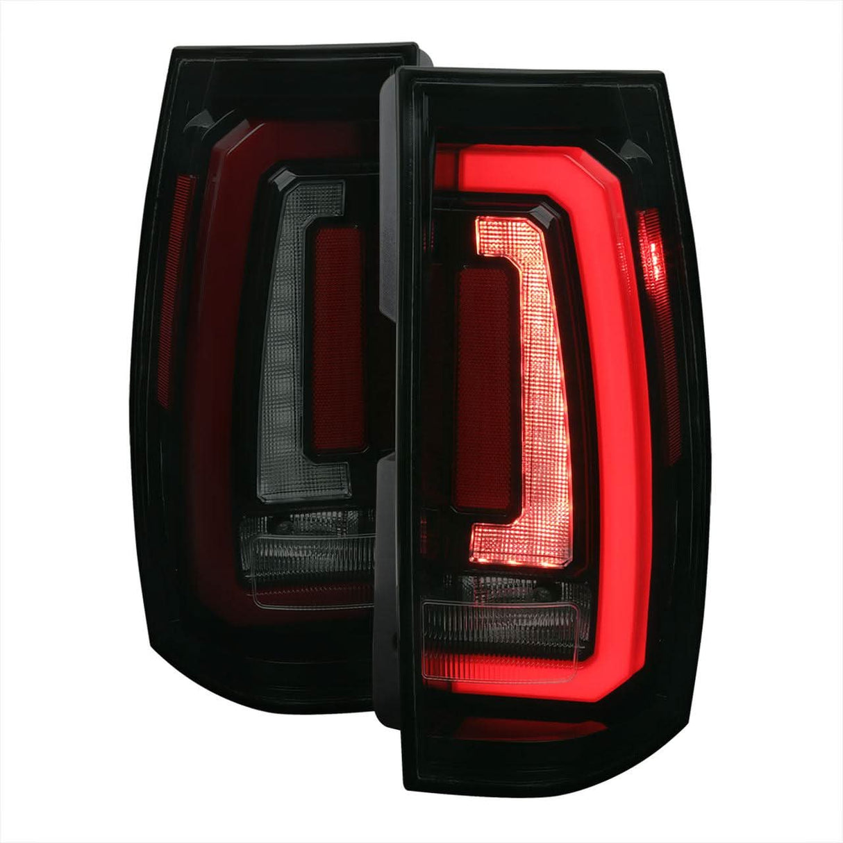 Spec-D LED Tail Lights Tahoe Suburban Yukon (07-14) Sequential - Black / Smoke / Red