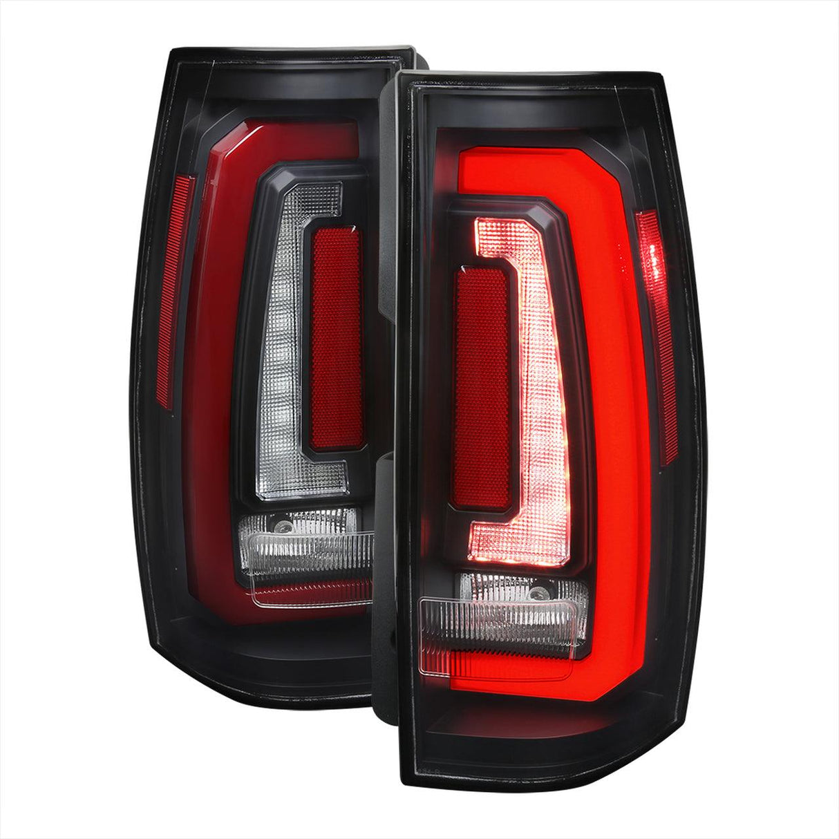 Spec-D LED Tail Lights Tahoe Suburban Yukon (07-14) Sequential - Black / Smoke / Red
