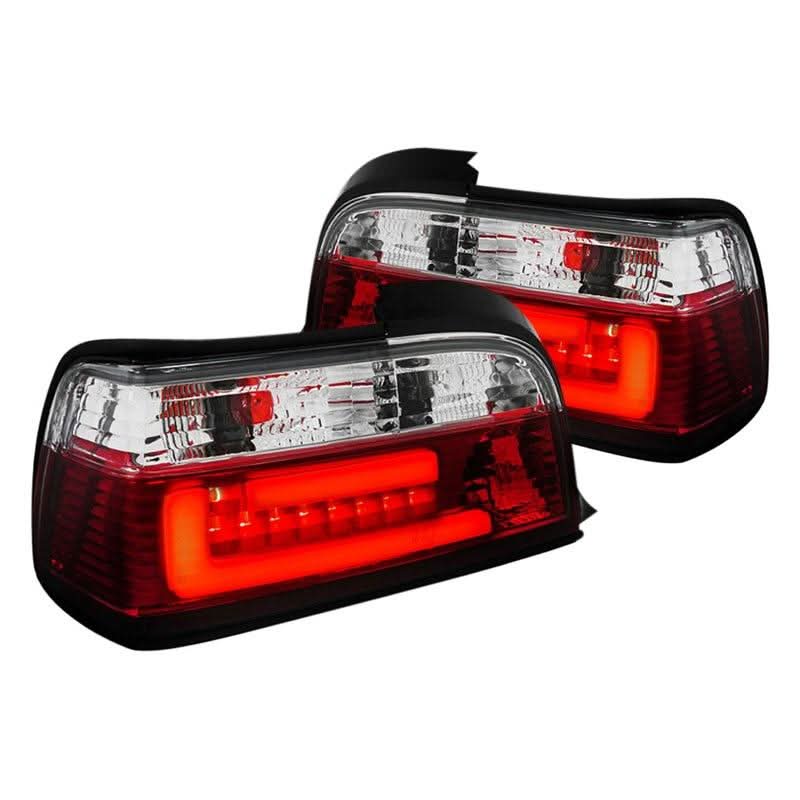 LED Tail Lights BMW E36 Coupe 328i / M3 (1992-1998) Red Tint - K2 Industries