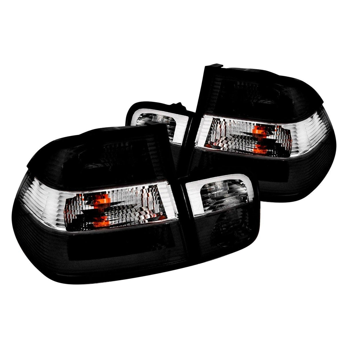 LED Tail Lights BMW 323i 325i 328i 330i E46 Sedan (1999-2001) Red Tint - K2 Industries