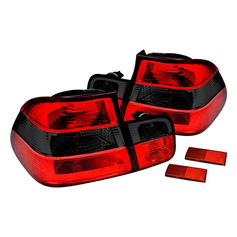 LED Tail Lights BMW 323i 325i 328i 330i E46 Sedan (1999-2001) Red Tint - K2 Industries