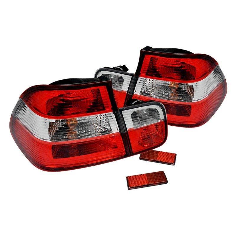 LED Tail Lights BMW 323i 325i 328i 330i E46 Sedan (1999-2001) Red Tint - K2 Industries