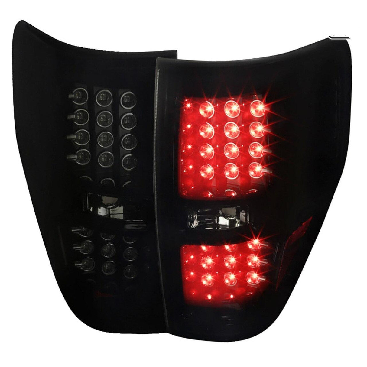 Spec-D Tail Lights Ford F150 (09-14) LED - Black / Smoke / Clear